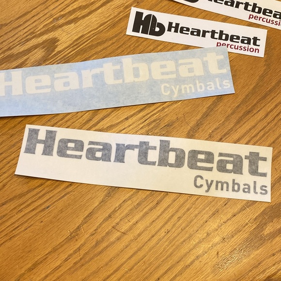 Heartbeat Percussion Sticker Decals - Picture 3 of 4